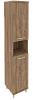 Офисный шкаф высокий узкий (левый)