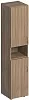 Офисный шкаф для документов узкий 2-дверный с нишей