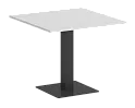 Стол для переговоров квадратный на металлической опоре