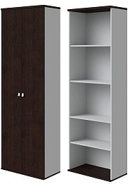 Офисный шкаф закрытый с полками